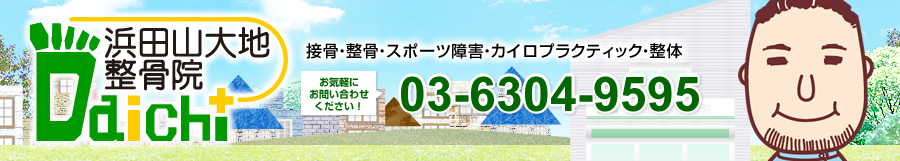 接骨・整骨・スポーツ障害・カイロプラクティック・整体　浜田山大地整骨院　03-6304-9595